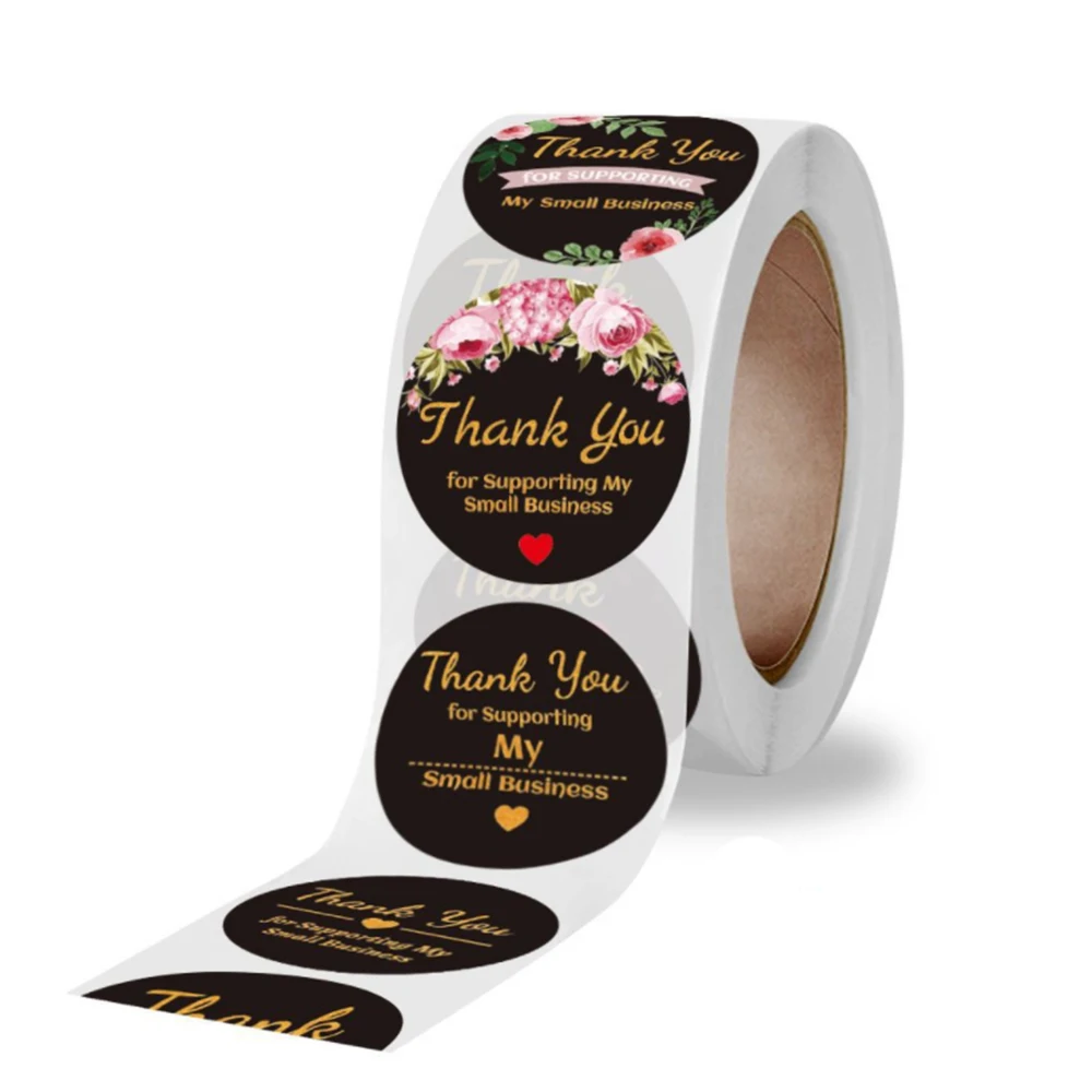 9种黑底thank you 贴纸4