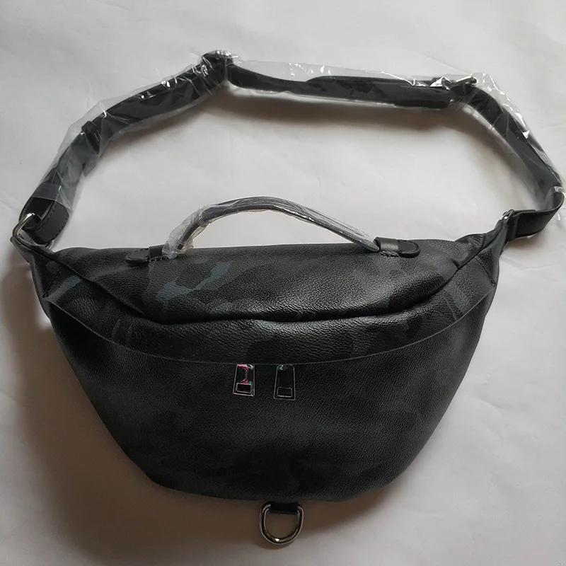 

Star Show yuan chao Cool Style Wallet PVC Printed Word Small Waist Mother Bag Double Joint Soft Bag inside Zip Pocket Anti-Theft