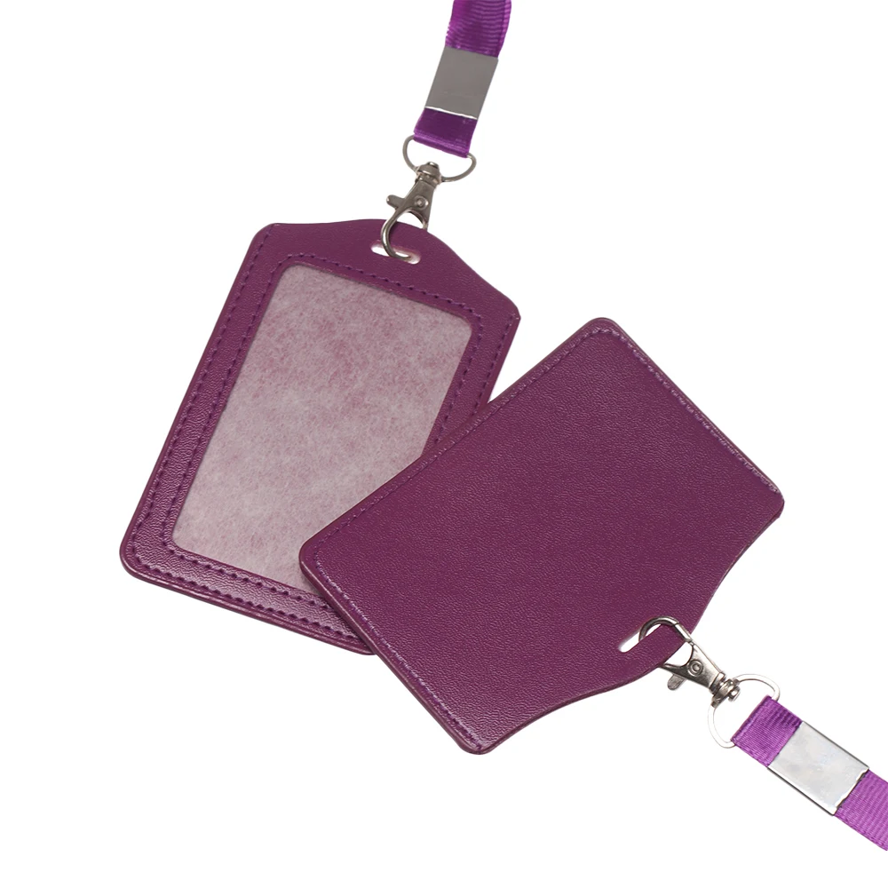 Card Holder Unisex Work Bank Credit Bus ID Identity Badge with Lanyard Neck Strap