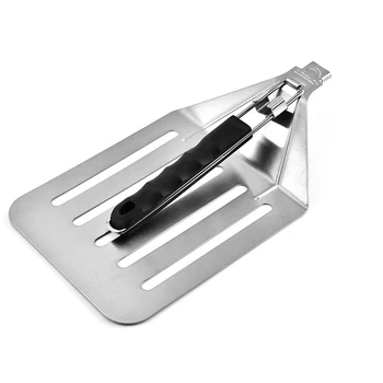 

Stainless Steel Cake Pizza Shovel Plus Size Folding with Non-Slip Hand Handle Kitchen K888