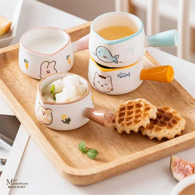 Chic Cute Ceramic Mini Sauce Pan Milk Jug Coffee Pot Fruit Dish Cookware  Kitchen Cookware Pot Bowl With Handle Sugar Bowl 1PCS - AliExpress