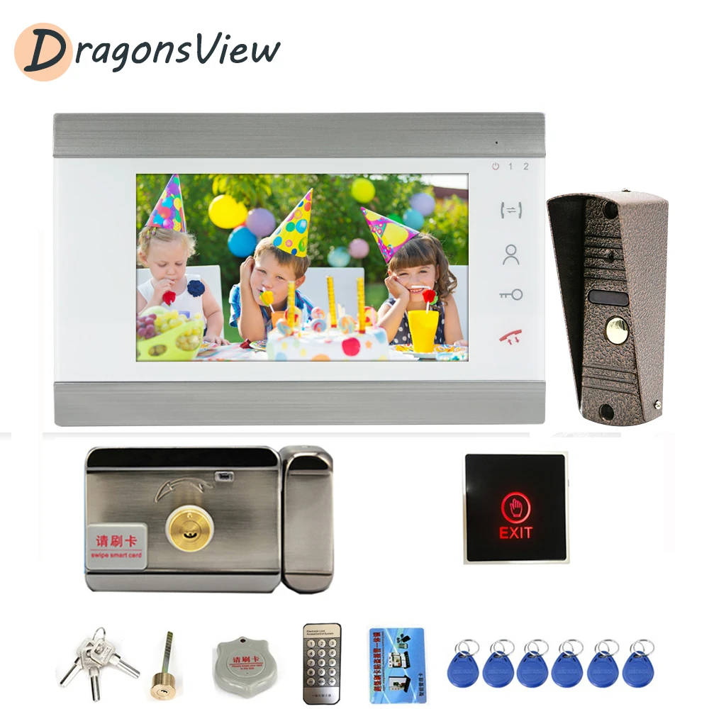 DragonsView Door Intercom with Lock Video Door Phone Doorbell Wired Video Intercom Support Motion Detection for Home Security DragonsView Door Intercom with Lock Video Door Phone Doorbell Wired Video Intercom Support Motion Detection for Home Security