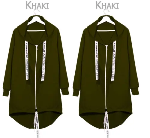 

Fashion Womens Ladies Stylish Solid Color Long Sleeve Casual Loose Hoodies Asymmetric Jacket Outwear Jumper Sweater Plus Size