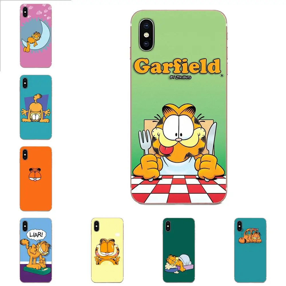 Мягкий чехол для телефона милый мультяшный Garfield Xiaomi Redmi 3 3S 4 4A 4X 5 6 6A 7 K20 Note 2 5A Plus Pro |
