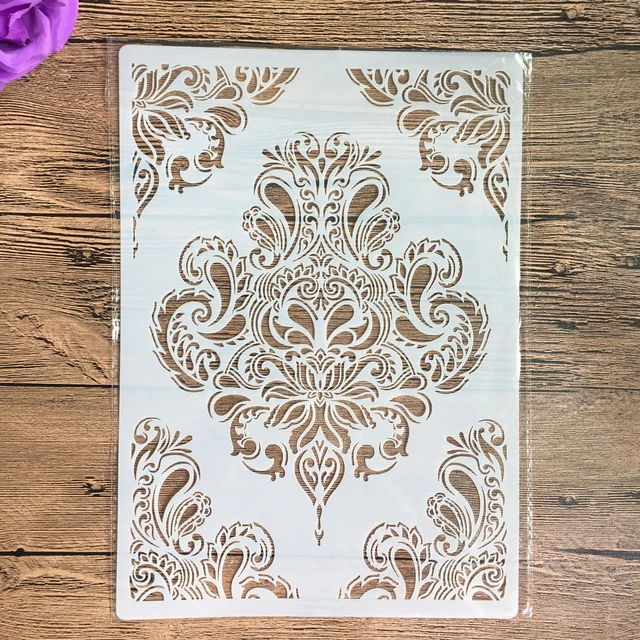A4 size Flower Wall Painting Stencils Stamp Scrapbook Album Decorative Embossing Craft Paper DIY Flower Label Stencil 724