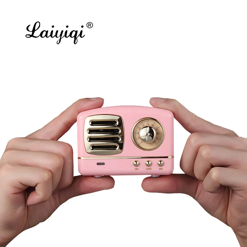 Laiyiqi портативное карманное мини радио с металлической текстурой и FM bluetooth