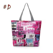 Женская Холщовая Сумка модная сумка с принтом для отдыха женская прочная сумка на плечо сумка для женщин Большая вместительная сумка