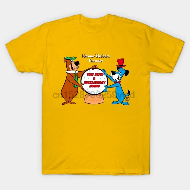 Для мужчин футболка HANNA BARBERA ТВ друзья медведь-Йог футболка wo Для мужчин фyтбoлкa т до oбрaзный вырeз Топ