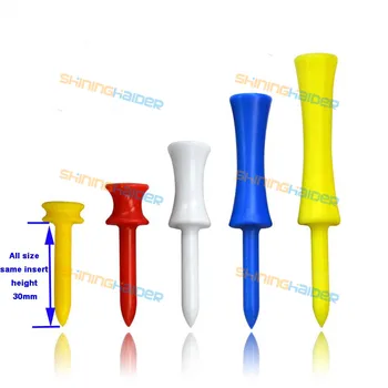 

Colorful golf plastic nail golf ball nail plastic ball tees golf tees limit ball nail with insert 30mm
