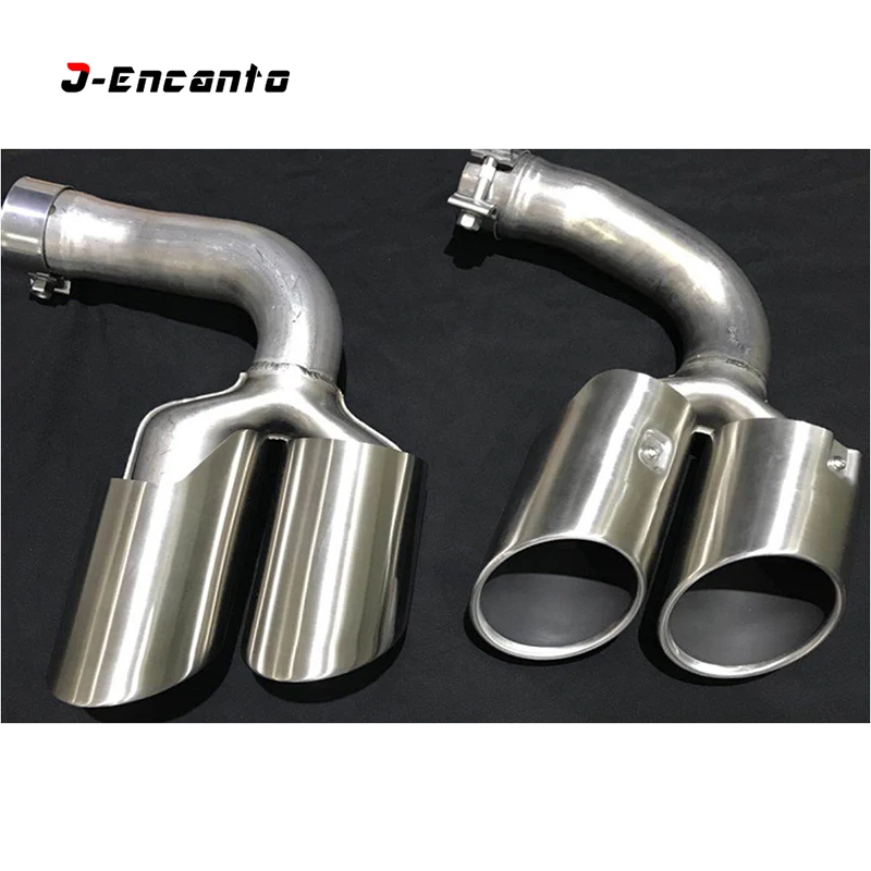High quality 304 Stainless Steel Exhaust Tips Muffler Modified Tail throat Pipe For Porsche Cayenne 3.0 2.0 S style 2018-2019 High quality 304 Stainless Steel Exhaust Tips Muffler Modified Tail throat Pipe For Porsche Cayenne 3.0 2.0 S style 2018-2019