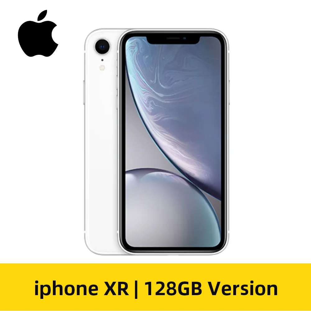 Разблокированный смартфон Apple iPhone XR 4G LTE 6," шестиядерный 12MP и 7MP 64 Гб/128 ГБ rom IOS 4G Lte мобильный телефон Apple IP67 - Цвет: 128GB white
