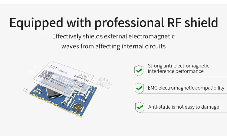 LoRaWAN 868 МГц 915 МГц SX1262 ASR6501 LoRa TCXO распределенный спектральный модуль E78-900M22S Llong Distance Связь модуль низкой мощности
