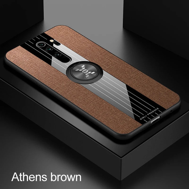 Чехол для телефона для Xiaomi Redmi Note 8 Pro, чехол, магнитный держатель с кольцом, мягкая рамка, тканевый чехол, чехол для Redmi Note 8, чехол