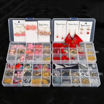 

Tassels Jump Ring Beads Charms Ear Hook Clasps for DIY Drop Earrings Making Beading Material Kit Jewelry Handmade Accessories