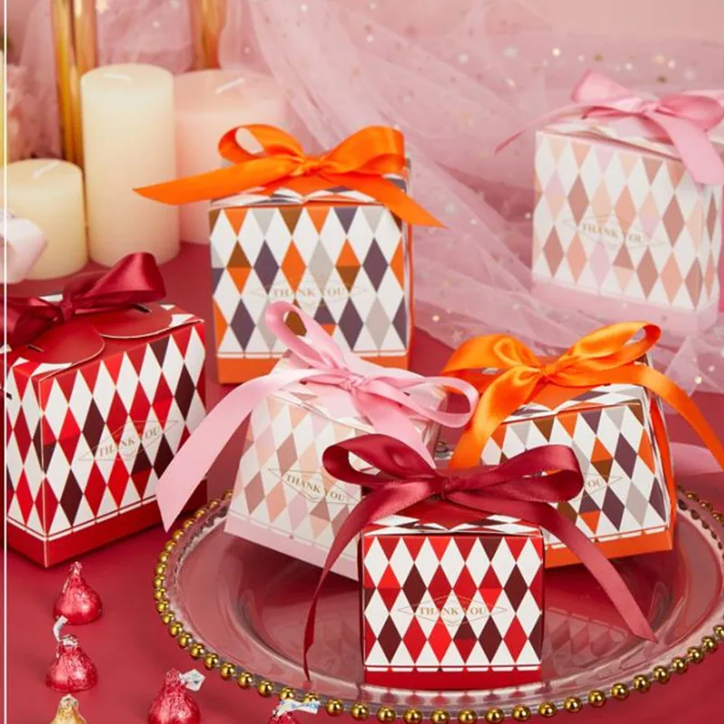 New Creativity Lattice Wedding Favor Party Gift Boxes Baby Shower Paper