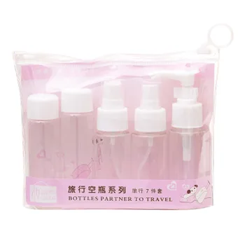 

7Pcs 40ML Spray Bottle Dispenser Travel Kit Containers Plastic Transparent Set Antiseptic Mini Mist Spray