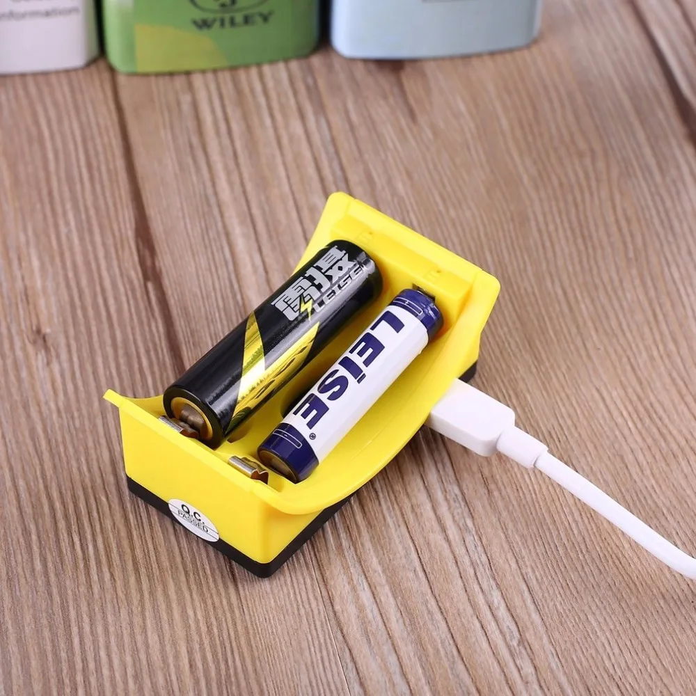 LEISE U2C 2 слота быстрое умное интеллектуальное зарядное устройство+ USB кабель для 1,2 V многофункциональная NiMH аккумуляторная батарея