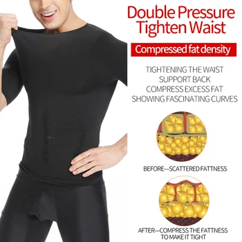 

Waist Trainer Corset Mens Slimming Body Shaper Chest Compression Shirts Tummy Control Shapewear Gynecomastia Abdomen Slim Vest
