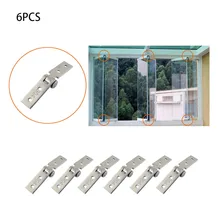 

6Pcs Stainless Steel Nothing Frame Hinge Fold Balcony Casement Doors Hinge Furniture Hinges Window Accessories 6*Hinges