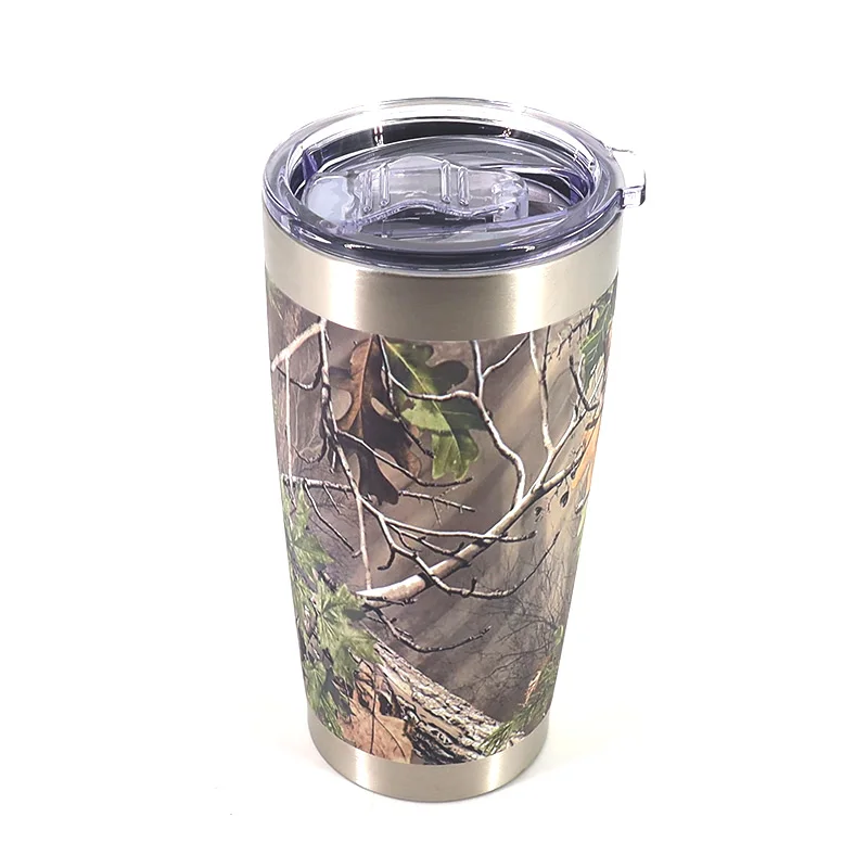 Stainless Steel Camo Tumbler Double Wall Vacuum Insulated Coffee Cup Travel Coffee Mug Thermo Mug for Cold & Hot Drinks