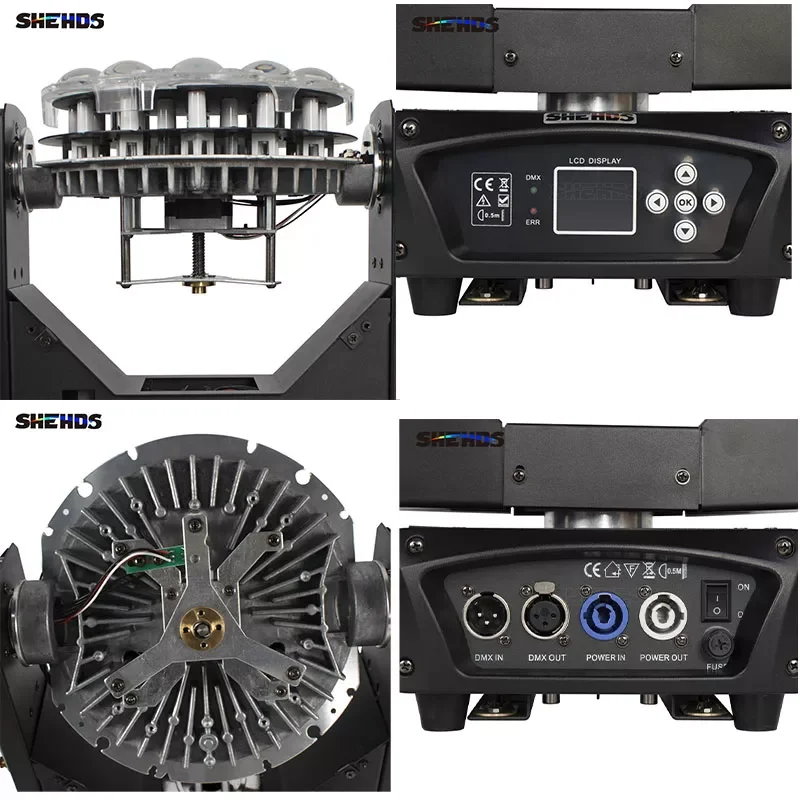 SHEHDS ograniczony czas oferta 2 sztuk LED Beam + umyć 19x15W RGBW Zoom oświetlenie z skrzynia transportowa dla Disco KTV Party bezpłatne szybka wysyłka