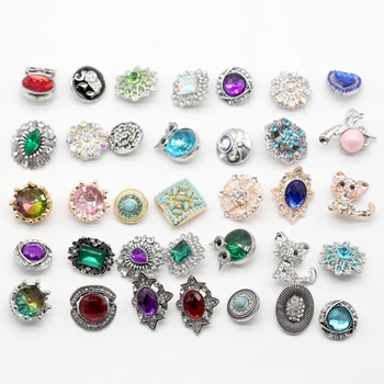 

New hot selling popular snap button mixed 50 pieces for snap pendants snap DIY snap jewelry N10