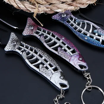 

Mini Pocket Folding Knife Keychain Knives Outdoor Survival Self Defense Hunting EDC Tools Military Knives For Man Women Gifts
