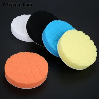 

5Pcs 5/6/7" Hexagonal Polished Sponge Disc Buffing Sponge Polishing Pad Kit For Polish Buffer Drill Wheel Polisher Removes Pads