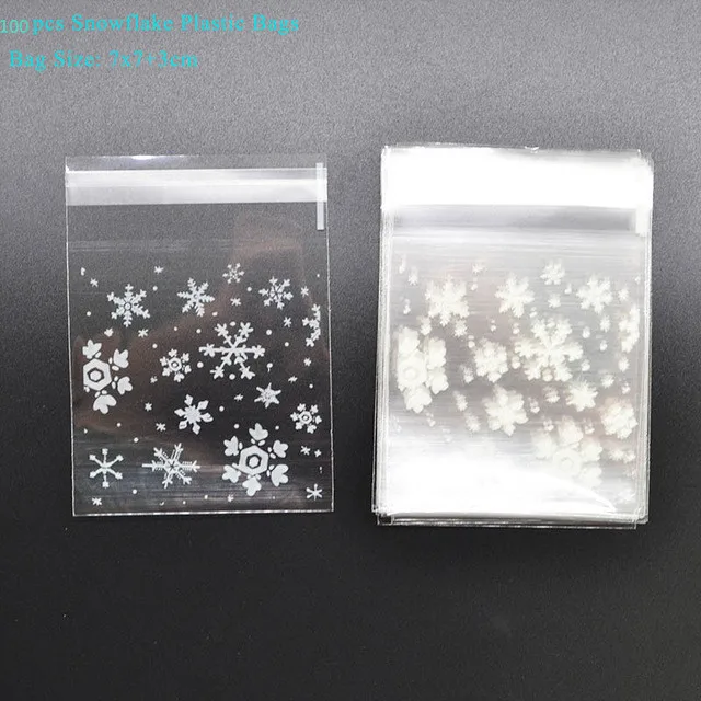 50pcs 7x7cm Bags Снежинки Замороженные вечерние украшения DIY принадлежности для тематической вечеринки торт-Снежинка Топпер шар гирлянда наклейки на стену и так далее Декор - Цвет: 50pcs 7x7cm Bags