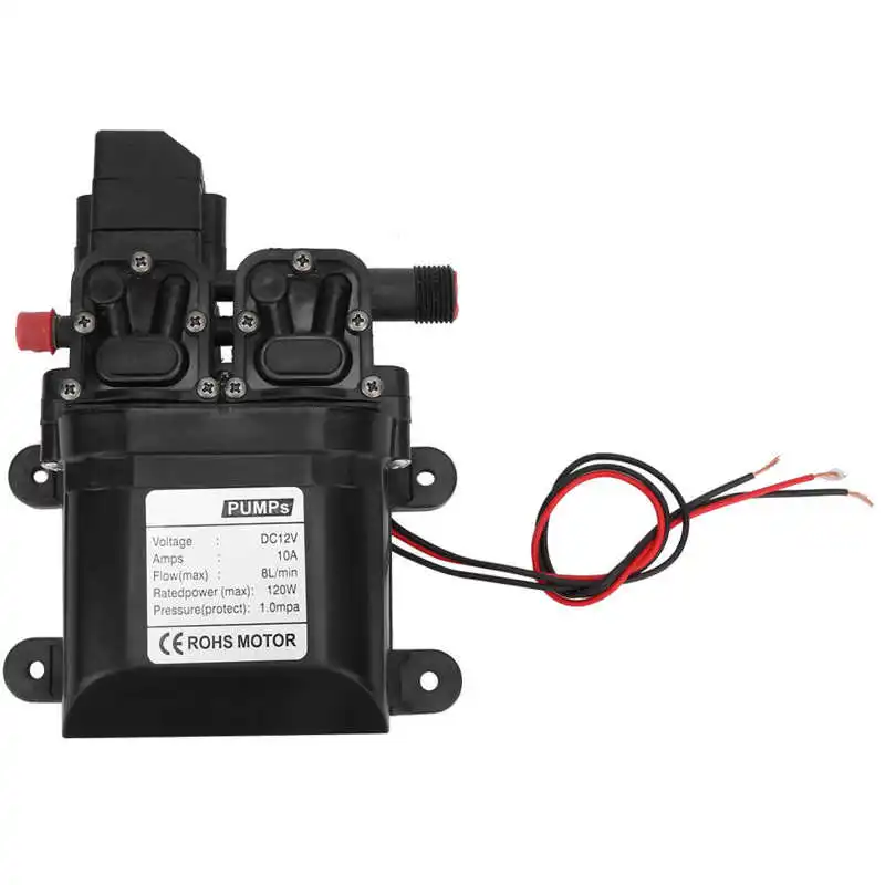 DC 12V 120W High Pressure Self Priming Diaphragm Water Pump with Automatic Switch | Обустройство дома