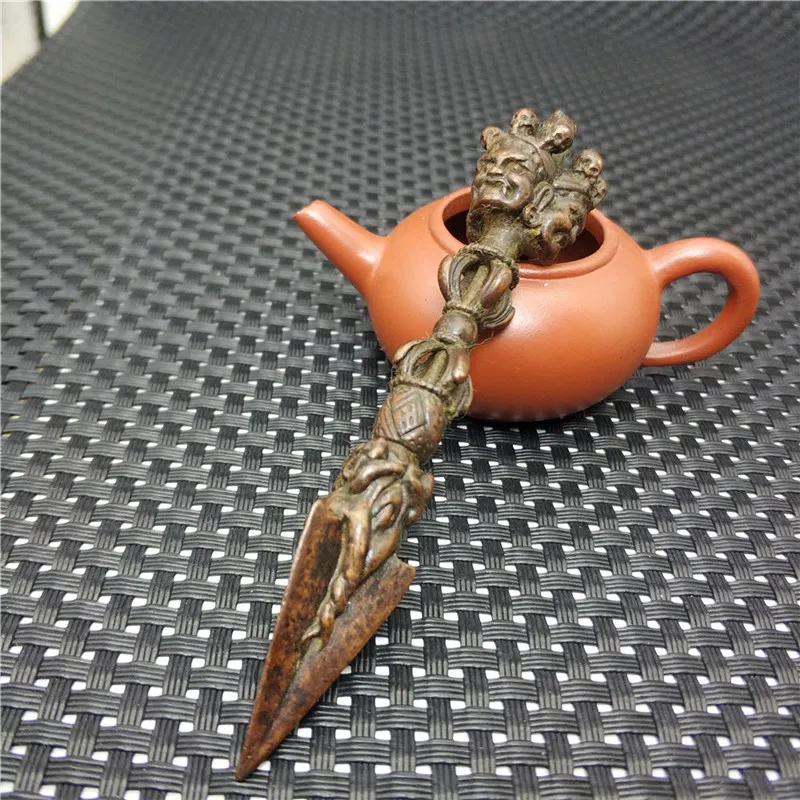 

Nepal pure copper handmade magic pestle King Kong pestle implements small ornaments copper pestle Feng Shui copperware
