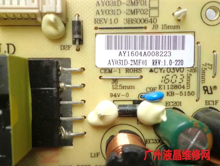 AY031D-2MF01/02 E112804 KB-5150 3BS00640 светодиодный источника питания доска