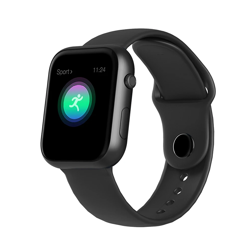 Willkey SX16 спортивные смарт-браслеты для Apple Watch женские пульсометр кровяное давление фитнес-браслет Bluetooth Смарт-браслет IP67 - Цвет: Black silica gel