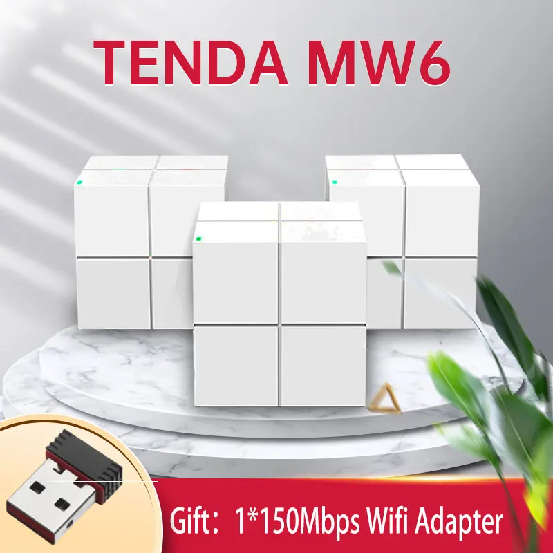 Wifi-Router-System Tenda Nova Wi-Fi repeater Mesh Gigabit MW6 Daul-Band 11AC Home Whole