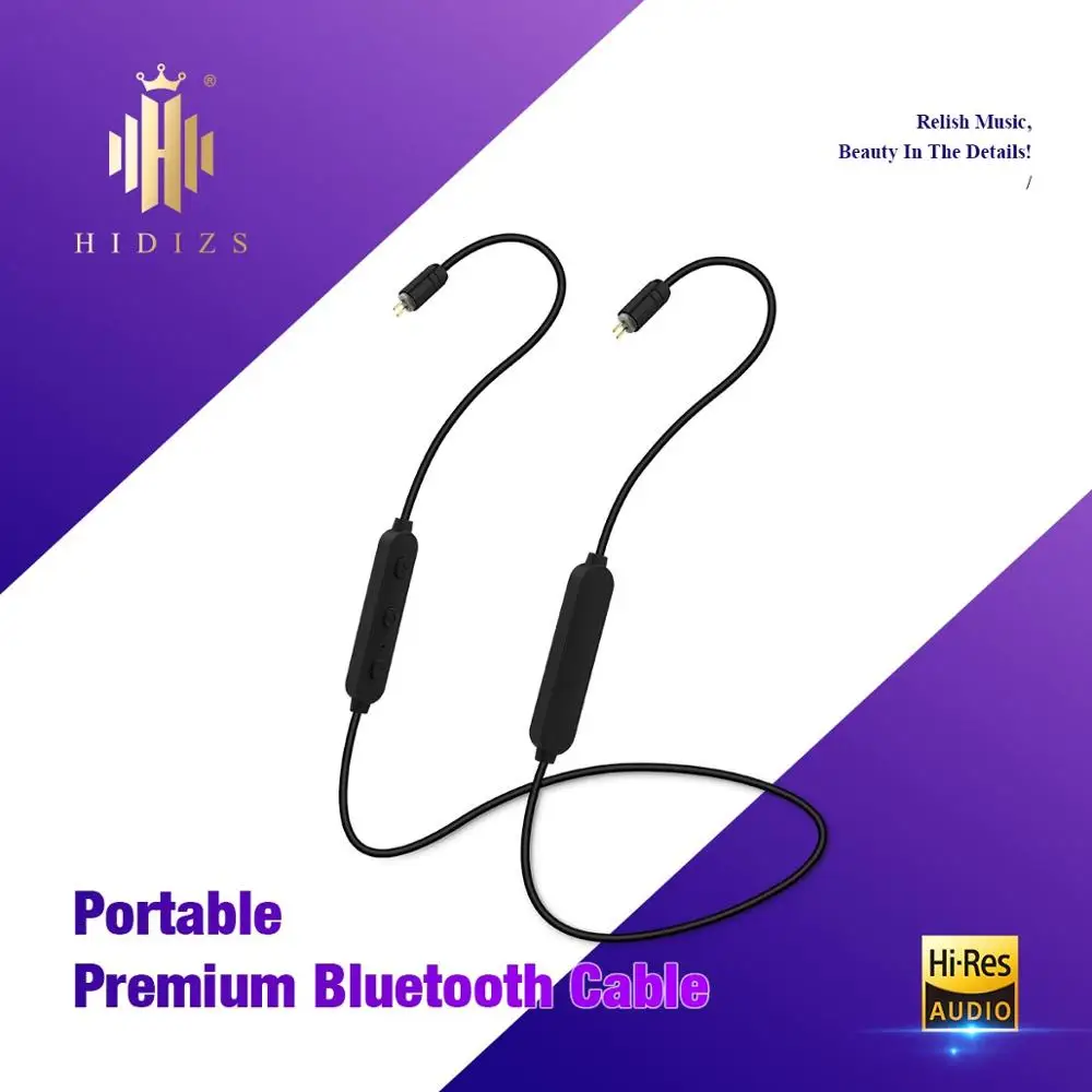 Портативный Bluetooth ресивер Hidizs BT01 APT X 4 1 с 2 контактами/0 78 мм для наушников|Аксессуары наушников| |