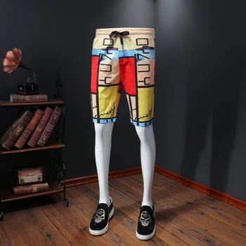 

Board Shorts Printed Beach Short Trunks Board Short Loose Drawstring Casual Shorts Korte Broek Mannen Short Homme 2020 Summer