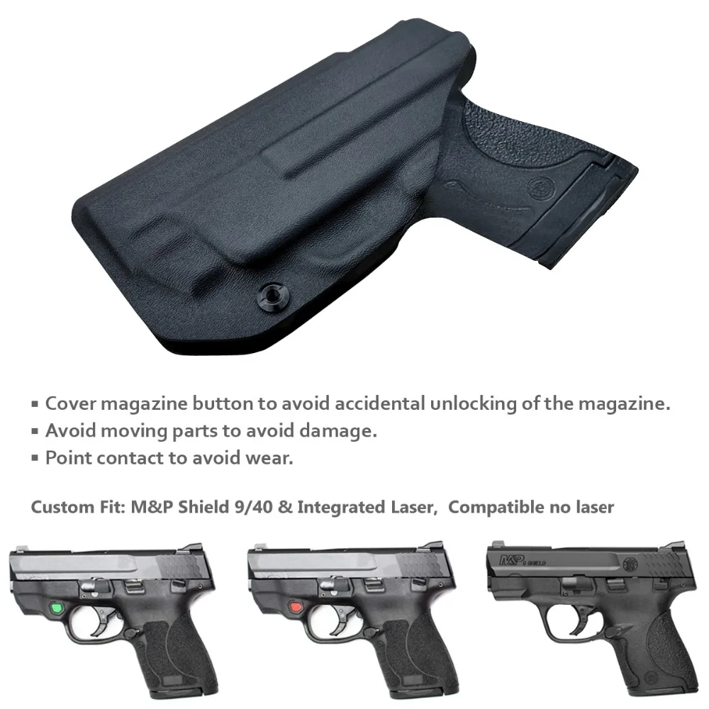 B B F Make Iwb Kydex Holster Fits M P Shield 9mm 40 S W Laser Gun Holsters Concealed Carry Bag Guns Concealment Case Holsters Aliexpress