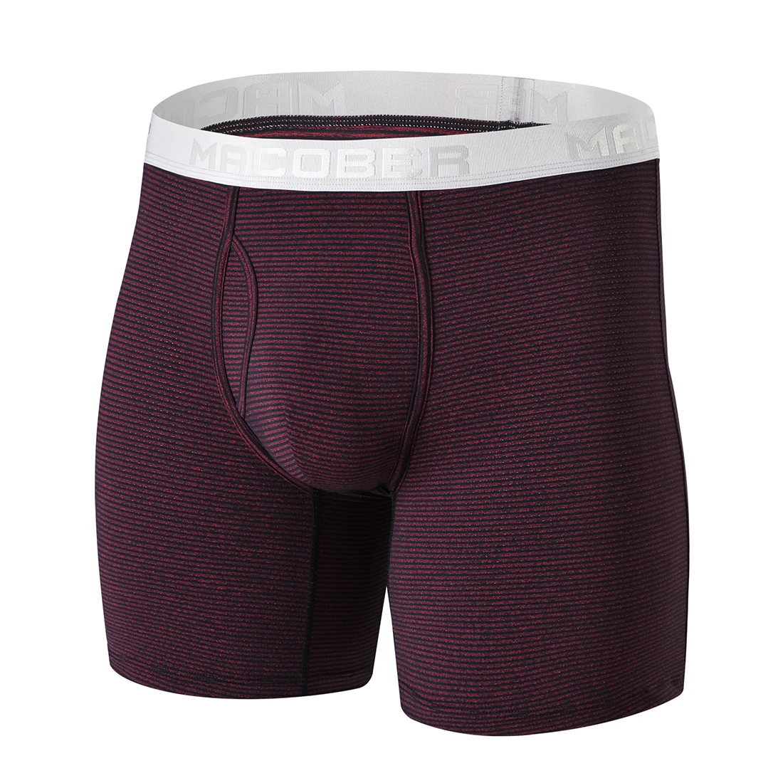 New Classic Mens Long Leggings Comfortable No Ride Up Boxer Briefs Open Fly Hombre High Quality Men's Underwear | Мужская одежда
