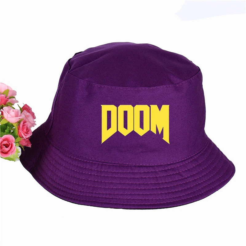 Новая мода Doom Панама, шляпа-Панама Летняя Спортивная Кепка солнцезащитный козырек рыболовные повседневные одноцветные шапки - Цвет: Оранжевый