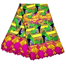 Kwanzaa новая дизайнерская восковая ткань высокого качества нигерийская африканская кружевная Лента ткань для свадебного платья