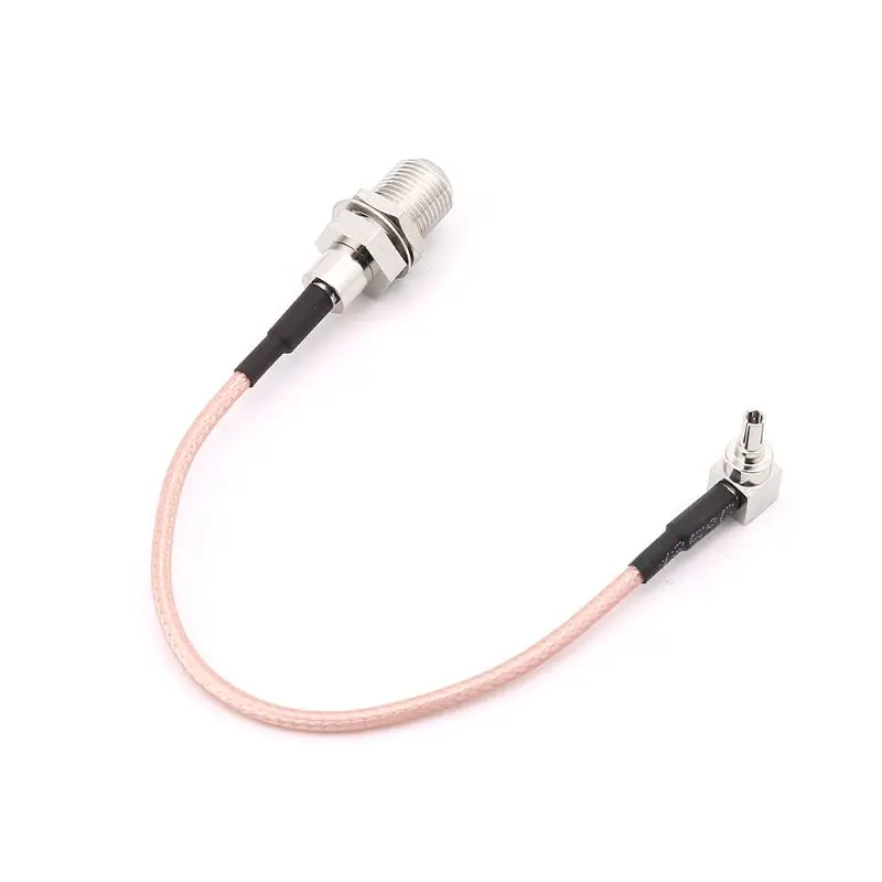 

F Type Female Jack To CRC9 Male Right Angle RG316 Pigtail Cable 15cm For HUAWEI Modem 19QB