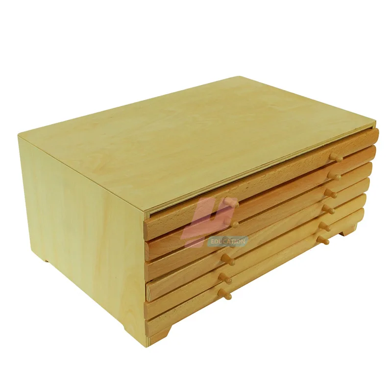  Montessori teaching aids children's educational early Montessori geometry cabinet graphic panel cab - 4000459754655