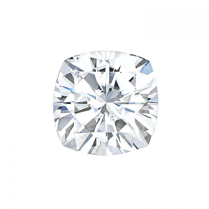 

CHARLES & COLVARD Brand Moissanite Test Positive 8*8mm 2.4CT F Color VS1 Excellent Cut Cushion Moissanite Loose Diamond Gemstone
