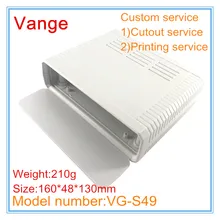 1 шт./лот экструзионный корпус IP54 инструмент из АБС-пластика Корпус 160*48*130 мм для проекта электронное шасси