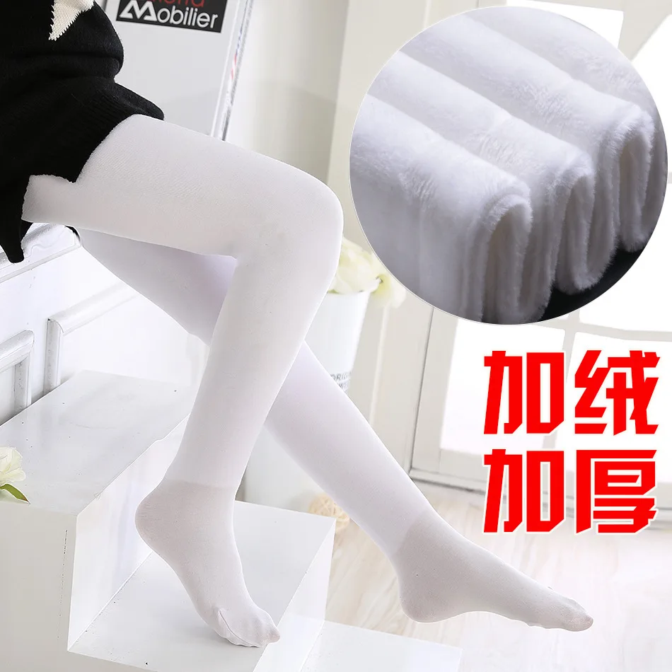 

Panty-hose for Kids Profession Dance Pantyhose Velvet Extra-large Anti-pilling Spring And Summer Autumn Thin One-piece GIRL'S Le