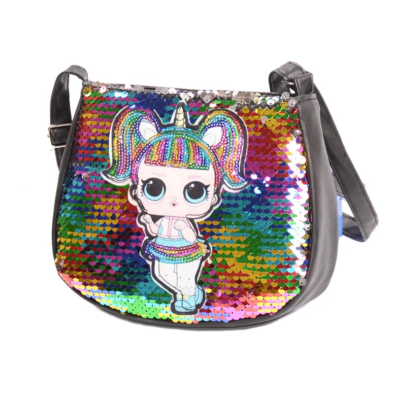 2021girls Bag LOL Surprise Doll Figure Cute Cartoon Flash Bag Shoulder