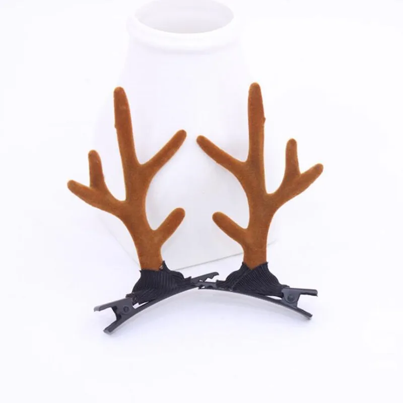 

Заколки для волос с оленем для девочек и женщин, аксессуары для волос с оленями, праздничные украшения на Пасху, Рождество