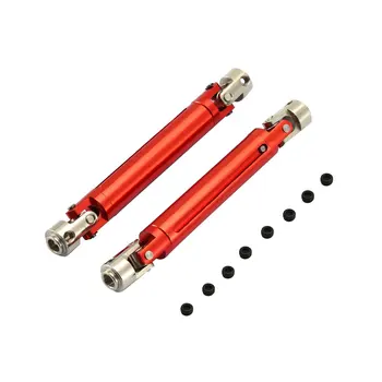 

2PCS R86042 Metal Drive Shaft Front/Rear Axle Universal Joint Transmission Shafts for 1:10 RGT 86100 Model Cars Upgrade Parts