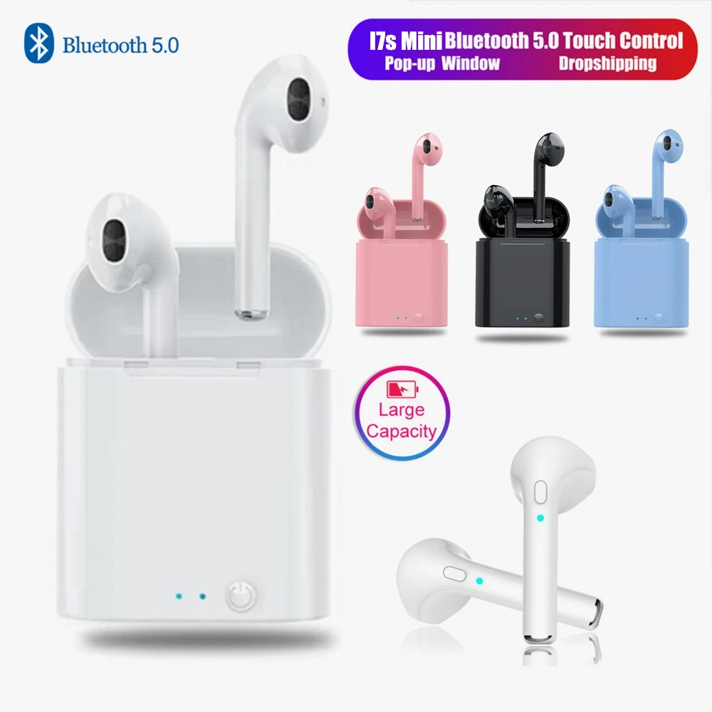 I7s tws беспроводные наушники i7Mini Bluetooth 5 0 Hifi Звук гарнитура чехол для Iphone Xiaomi Redmi Samsung