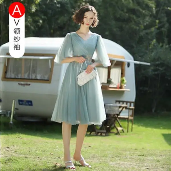 stype A Короткие платья подружки невесты JaneyGao - Цвет: stype A
